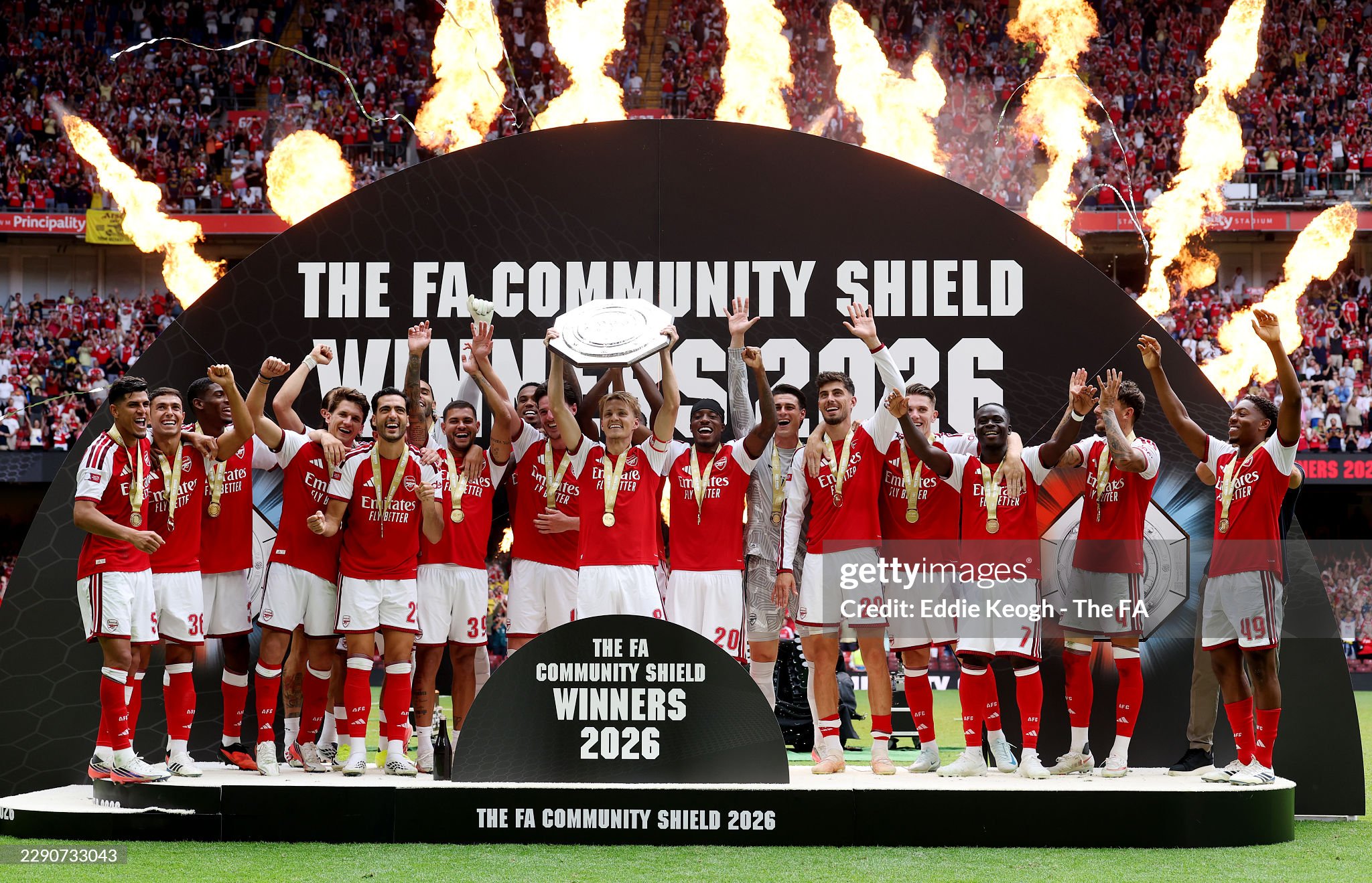 Arsenal libas Manchester City 3-0, juara Community Shield 2026
